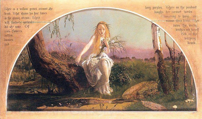 Arthur Hughes Ophelia France oil painting art